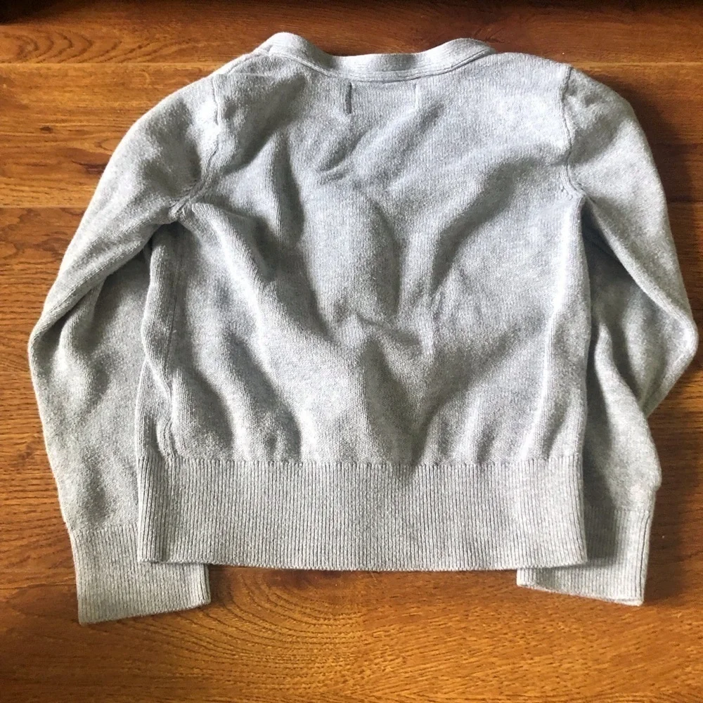 Old Navy Gray Cardigan v neck button down sweater in size S (6-7)
